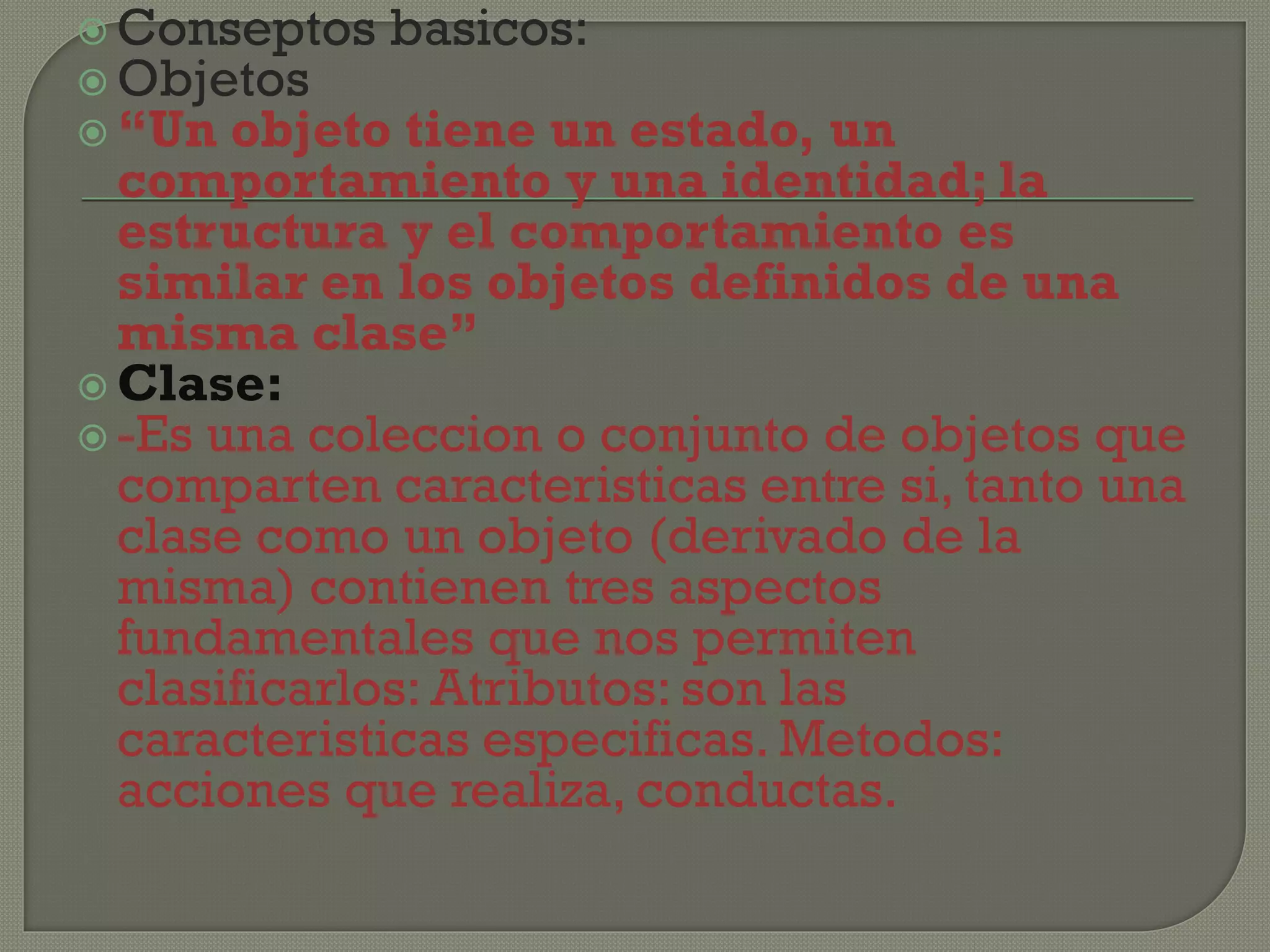 conseptos basicos de la poo | PPTX