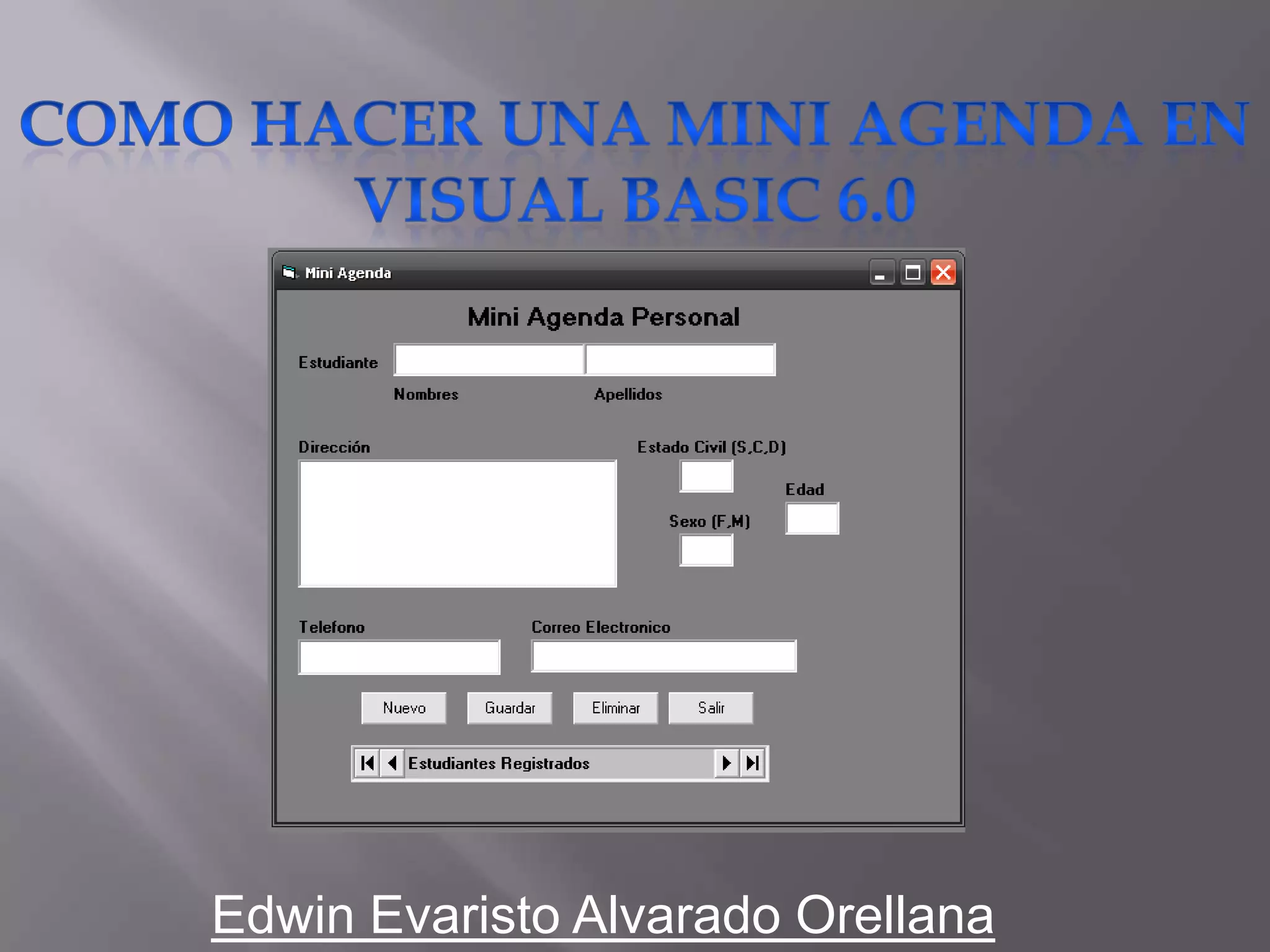 Edwin Evaristo Alvarado Orellana