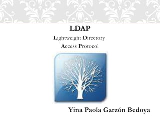 LDAP
Lightweight Directory
Access Protocol
Yina Paola Garzón Bedoya
 