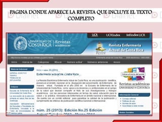 PAGINA DONDE APARECE LA REVISTA QUE INCLUYE EL TEXTO
COMPLETO
 