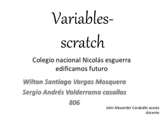 Variables-
scratch
 