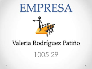 EMPRESA
Valeria Rodríguez Patiño
1005 29
 