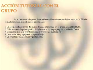 Presentación acción tutorial | PPTX