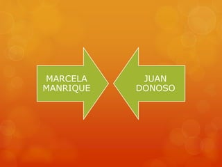 MARCELA
MANRIQUE
JUAN
DONOSO
 