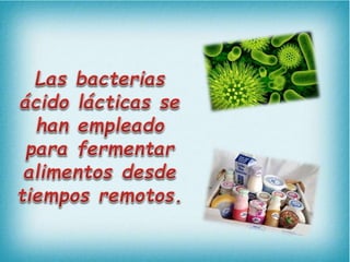 Utilidad de los microorganismos en la industria alimentaria | PPTX