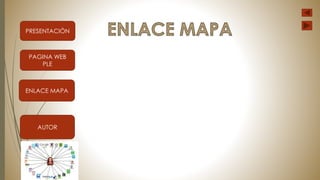 PRESENTACIÓN 
PAGINA WEB 
PLE 
ENLACE MAPA 
AUTOR 
 