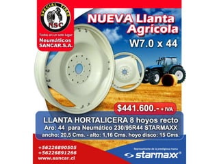 Llanta agricola Starmaxx