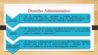 Derecho Administrativo 
 