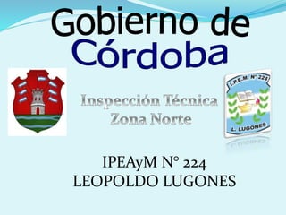 IPEAyM N° 224 
LEOPOLDO LUGONES 
 