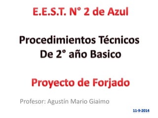 Profesor: Agustín Mario Giaimo 
 