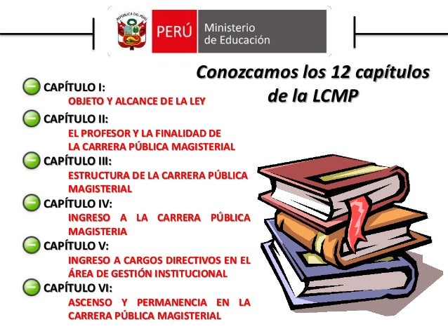 LEY DE LA CARRERA PÚBLICA MAGISTERIAL N° 29062