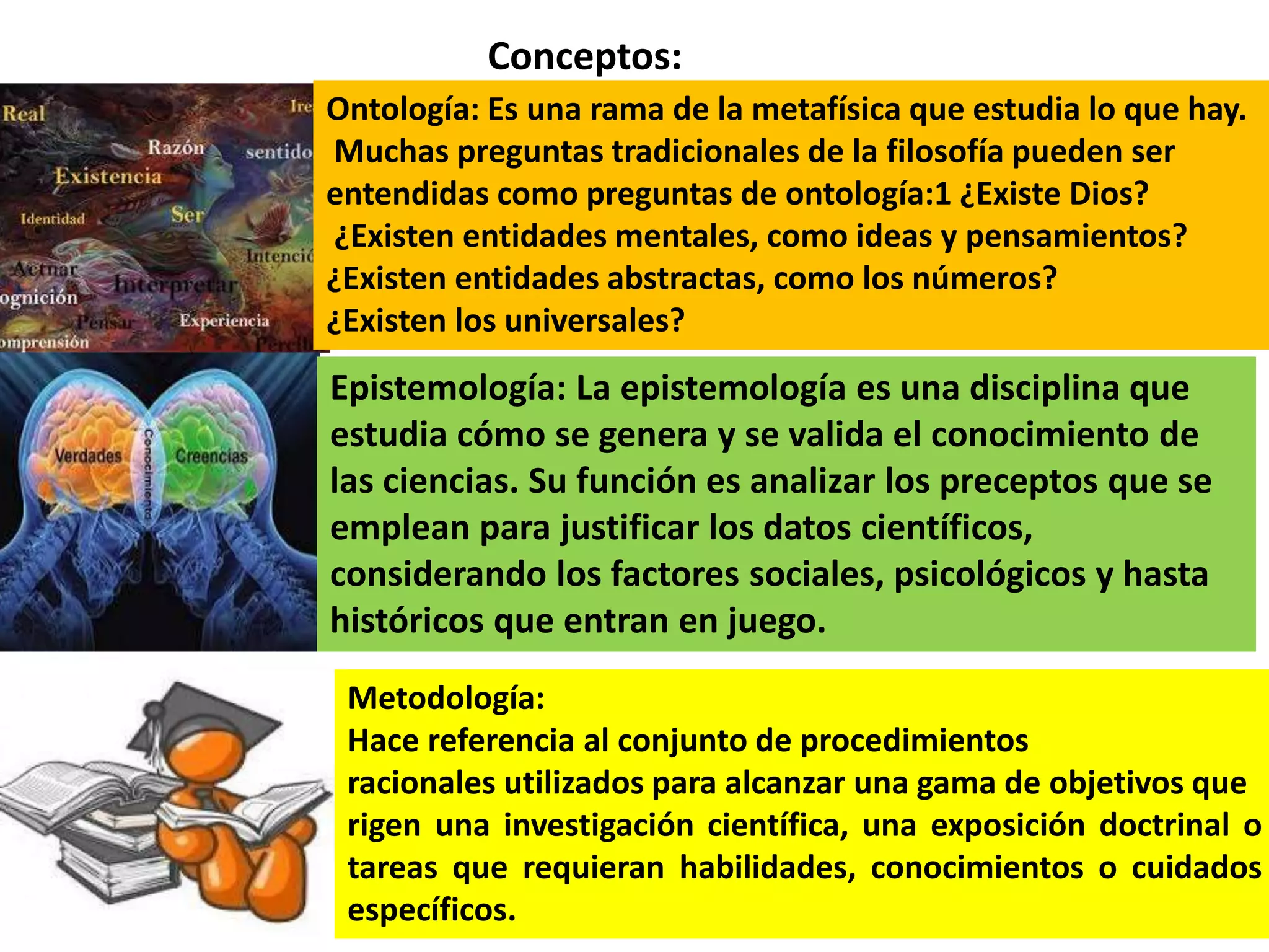 Ontología, Epistemologia y Metodologia. | PPTX | Science