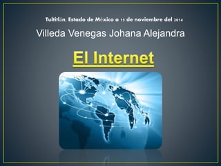 Tultitlán, Estado de México a 15 de noviembre del 2014
Villeda Venegas Johana Alejandra
 