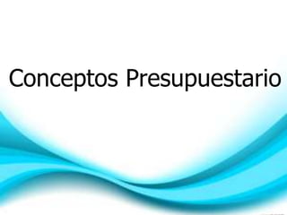 Conceptos Presupuestario
 