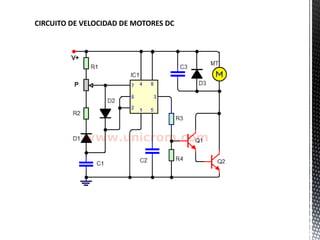 CIRCUITO DE VELOCIDAD DE MOTORES DC
 