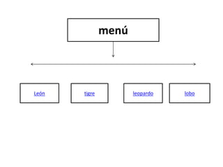 menú
León tigre leopardo lobo