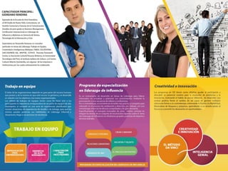 ASESORAMIENTO EMPRESARIAL EN LIDERAZGO, TRABAJO EN EQUIPO, CREATIVIDAD E INNOVACIÓN.