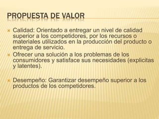 Perfil del cliente y Propuesta de valor | PPTX