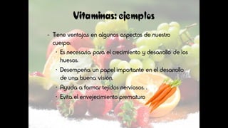 Los nutrientes: La vitamina D