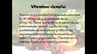 Los nutrientes: La vitamina D