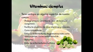 Los nutrientes: La vitamina D