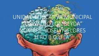 UNIDAD EDUCATIVA MUNICIPAL
“OSWALDO LOMBEYDA”
NOMBRE: JOSELYN FLORES
3ERO B.G.U “A”
 