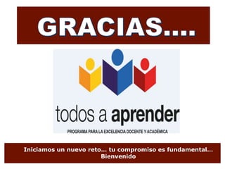 Iniciamos un nuevo reto… tu compromiso es fundamental…
Bienvenido
 