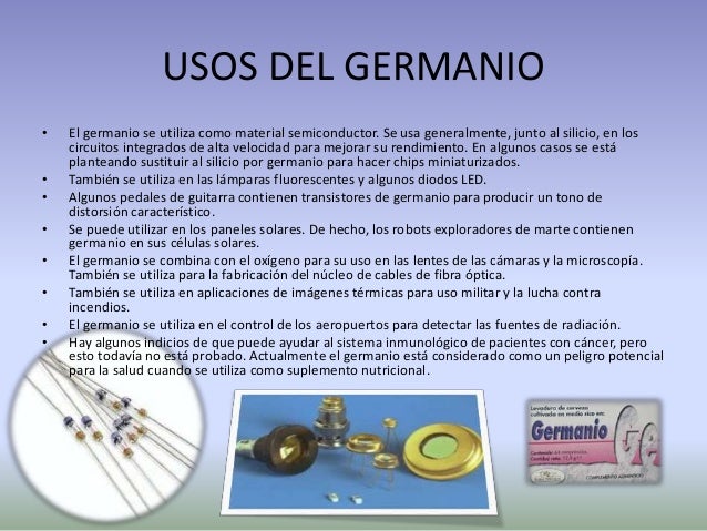 Para Que Se Utiliza El Germanio