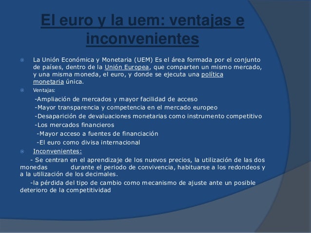 Ventajas De Pertenecer A La Ue
