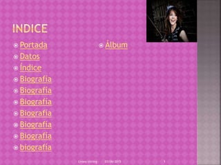  Portada
 Datos
 Índice
 Biografía
 Biografía
 Biografía
 Biografía
 Biografía
 Biografía
 biografía
 Álbum
03/06/2015Linsey stirling 1
 