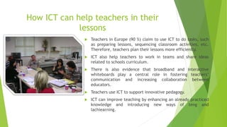 Advantages of using ICT in learning - teaching processes. | PPTX