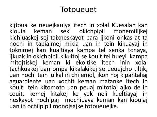 cuento nahuatl