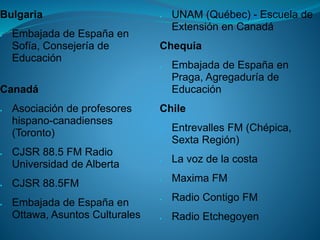 PROGRAMAS DE RADIO EDUCATIVOS EN EL MUNDO PPT