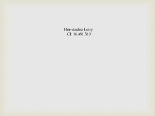 Hernández Leiry
CI: 16.481.510
 