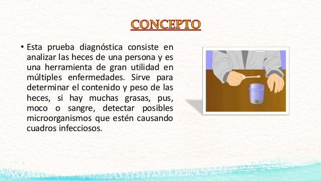 toma de muestra de heces