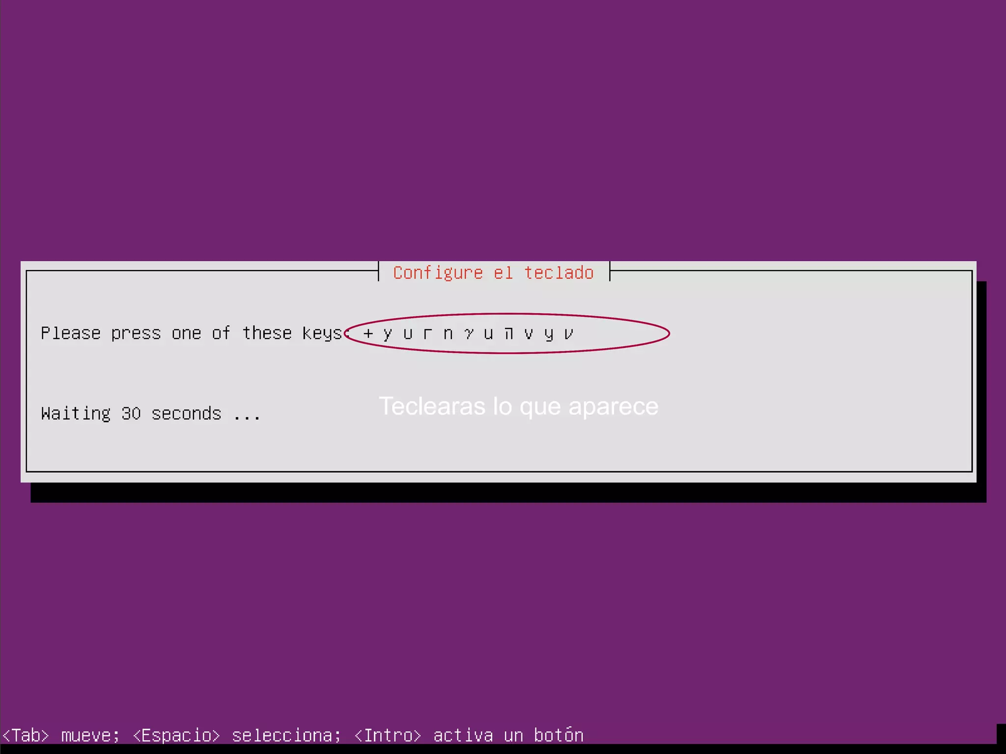 Teclearas lo que aparece
 