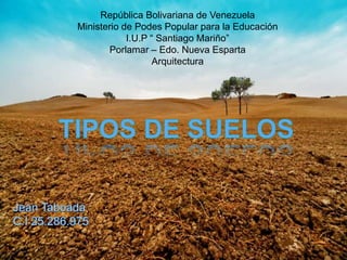 República Bolivariana de Venezuela
Ministerio de Podes Popular para la Educación
I.U.P “ Santiago Mariño”
Porlamar – Edo. Nueva Esparta
Arquitectura
 