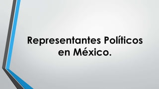 Representantes Políticos
en México.
 