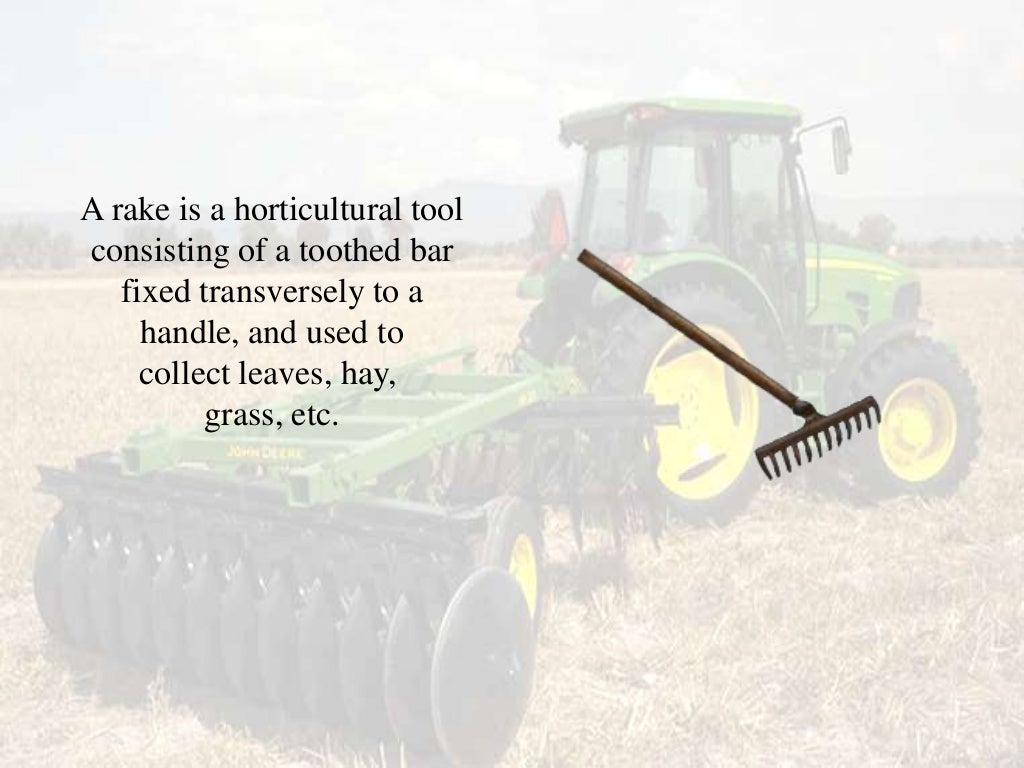 Soil Preparation Tools and Implements