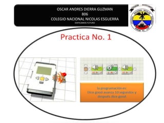 OSCAR ANDRES DIERRA GUZMAN
806
COLEGIO NACIONAL NICOLAS ESGUERRA
EDIFICAMOS FUTURO
 
