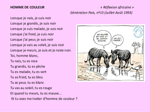 Rencontre homme de couleur