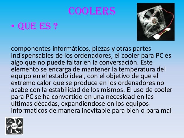 Resultado de imagen para que es unA COOLERS DE PC y para que sirve
