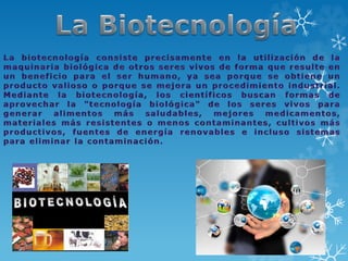 la biotecnologia