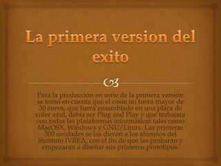 HISTORIA DEL ARDUINO RESUMIDO | PPTX