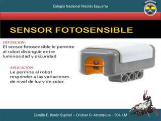 Colegio Nacional Nicolás Esguerra
Camilo E. Barón Espinel – Cristian D. Astorquiza – 904 J.M
 
