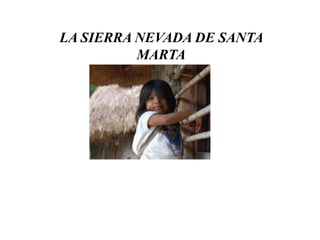LA SIERRA NEVADA DE SANTA
MARTA
 