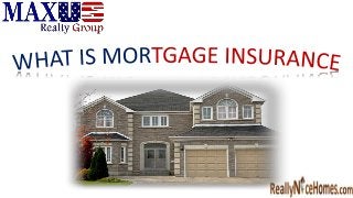 WHAT IS MORTGAGE INSURANCE?