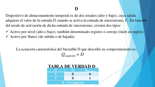 Tipos de flip flop