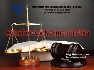 INSTITUTO UNIVERSITARIO DE TECNOLOGIA
‘’Antonio José De Sucre’’
Extensión Barquisimeto
Angy Navas 25.748.188
Derecho Mercantil
 