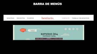 BARRA DE MENÚS